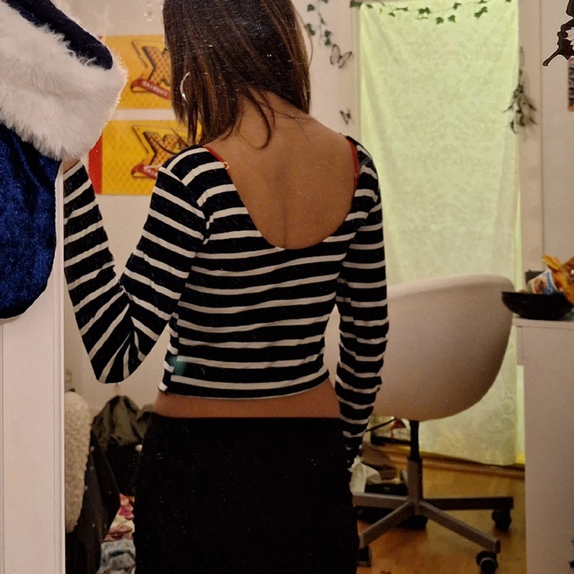 Rygglös långärmadtröja - 90