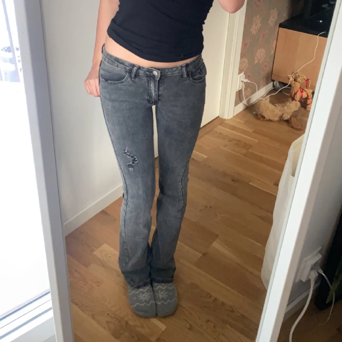 Lågmidjade bootcut jeans