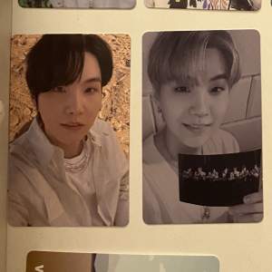 Suga photocards. Skriv prisförslag privat. Mint skick 