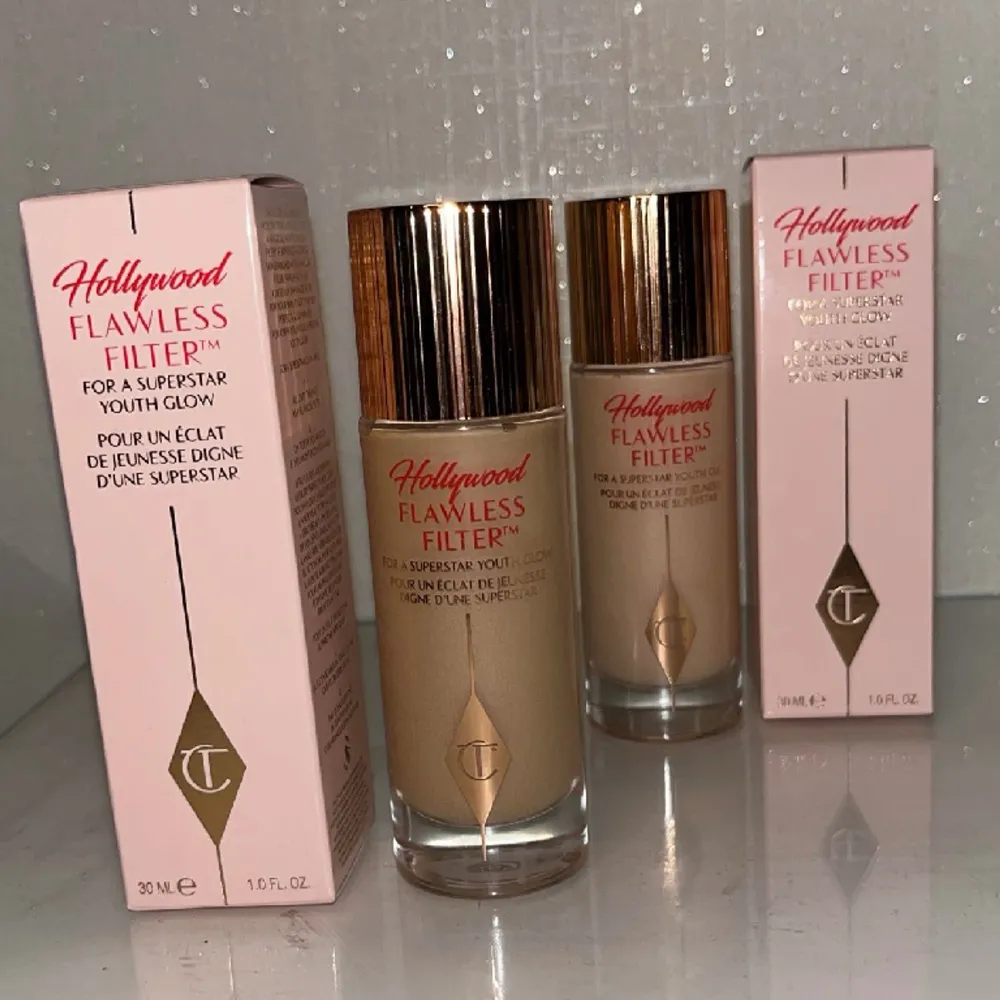 Oppönad Charlotte Tilbury Flawless Filter i färgen 4 Medium. Oanvänd & oöppnad. Köpte 2st för att kunna avgöra vilken nyans som såg ut att passa mig bäst, för att sedan skicka tillbaka den andra☺️Storlek: 30 ml (största). Olivfärgad neutral nyans.. Beauty.