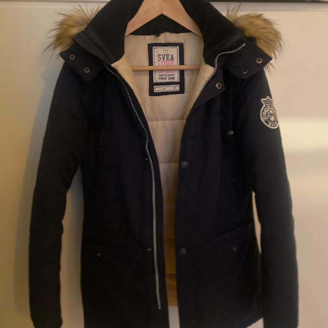 Mörkblå Svea vinter jacka 