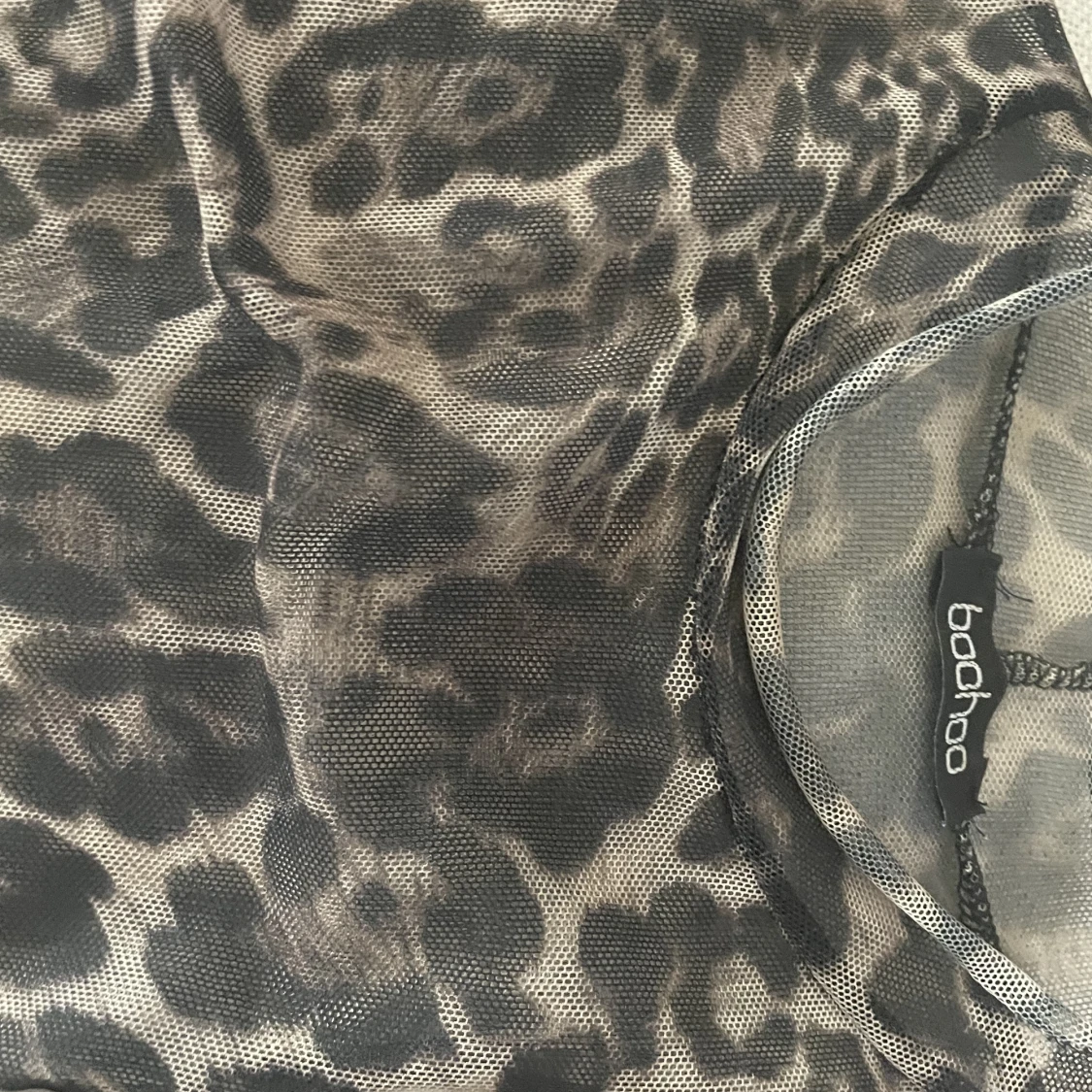 Mönstrad meshtopp - 90