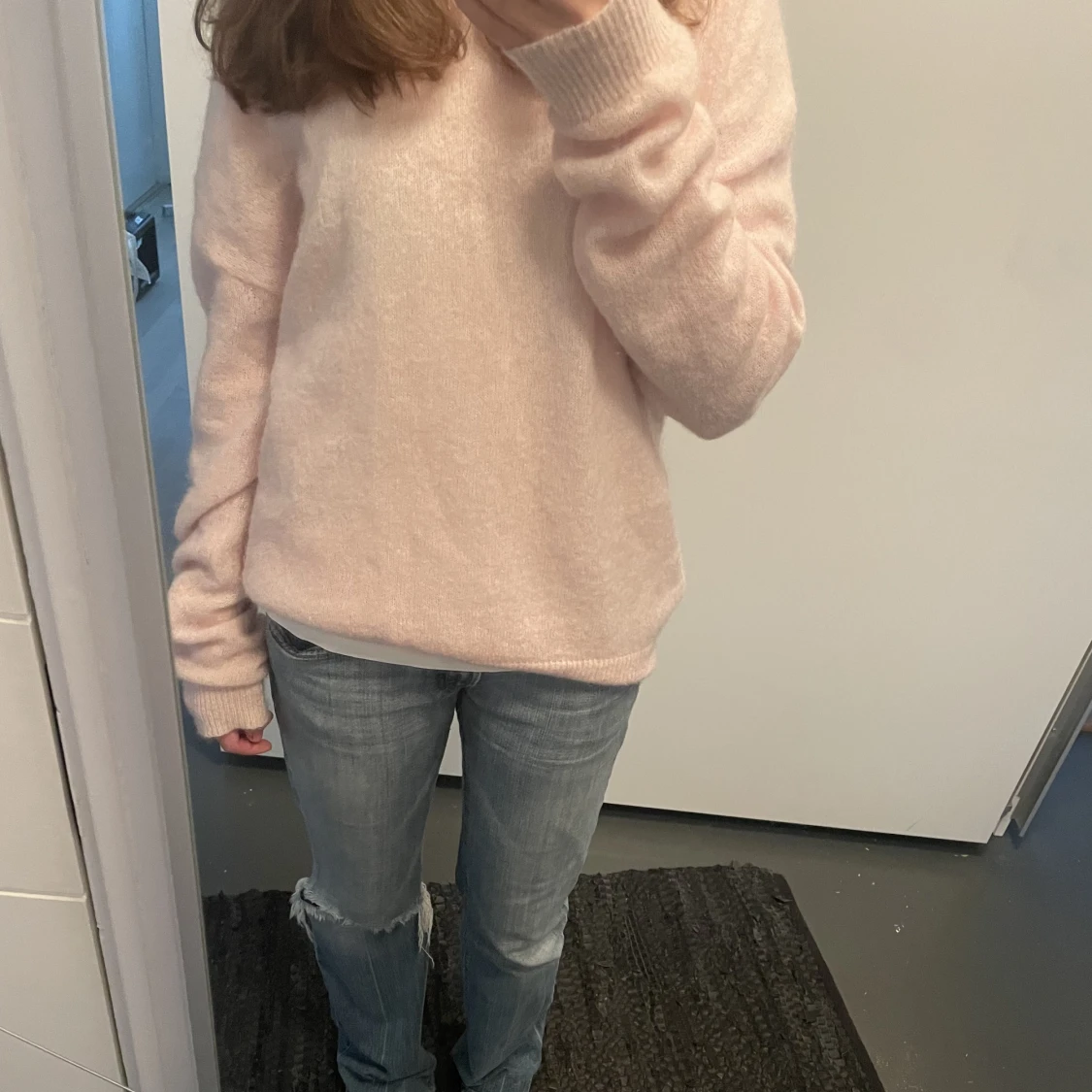 Superfin stickad tröja  - 90