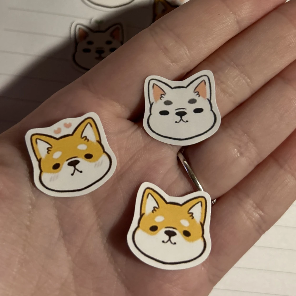 9 st klistermärken 💗 - 91