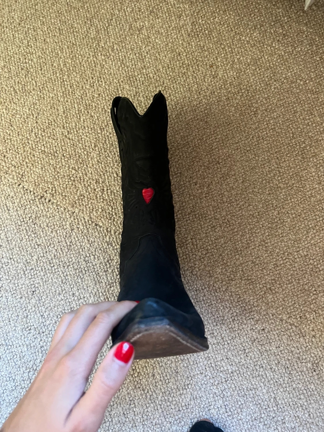 Cowboyboots med hjärta - 90