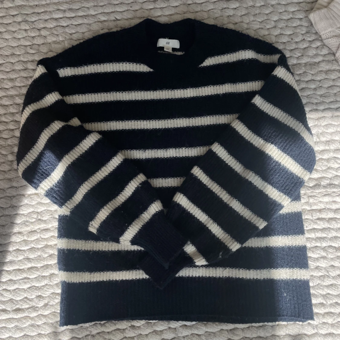 Stickad randig tröja - 91