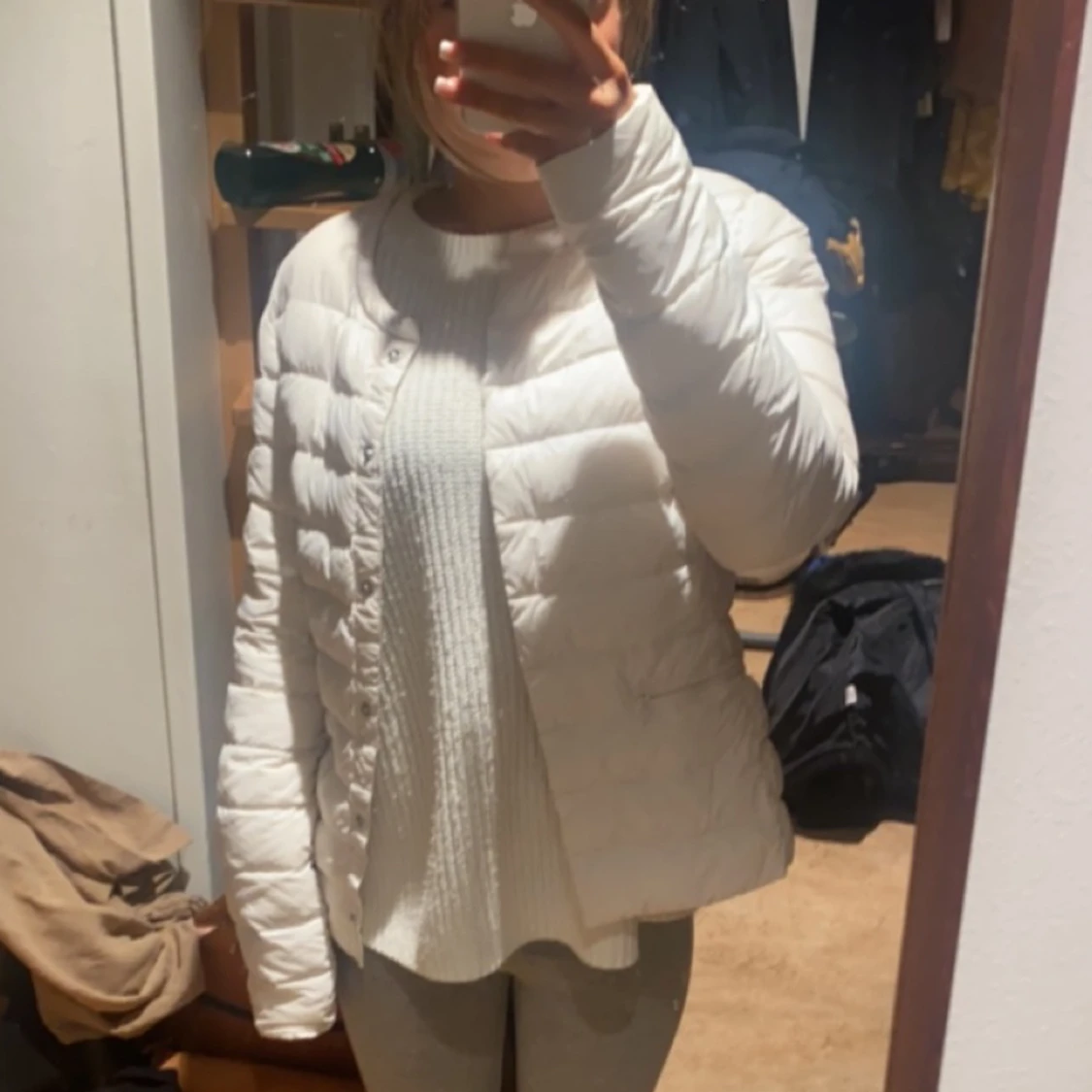 Trendig vit dunjacka - 91