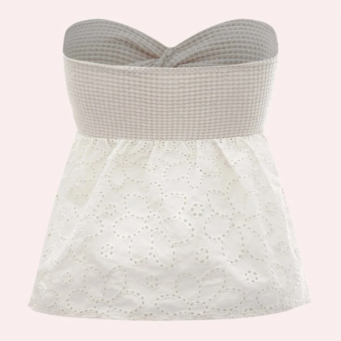 Broderad twist tubtopp - 90