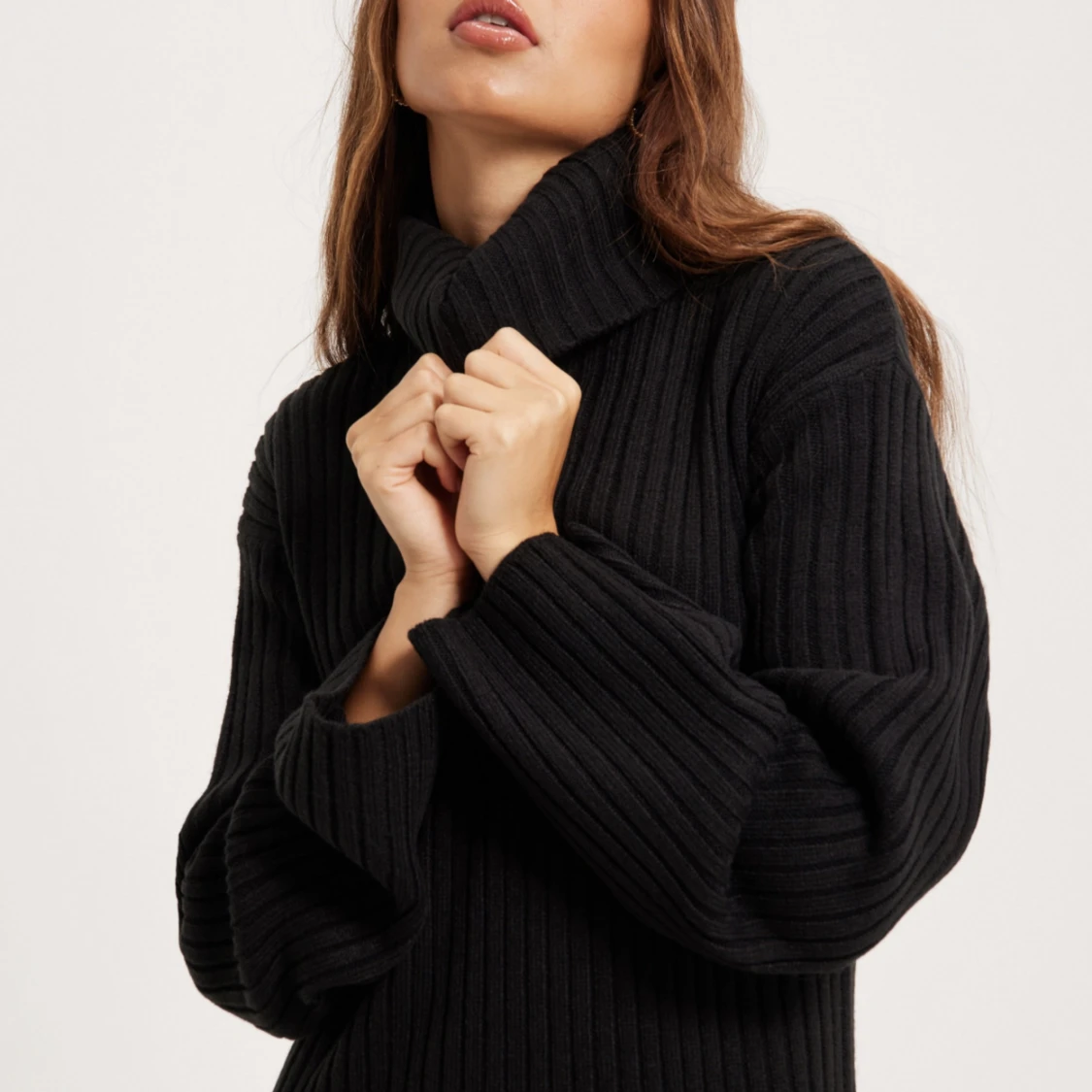 Stickad långklänning - 91