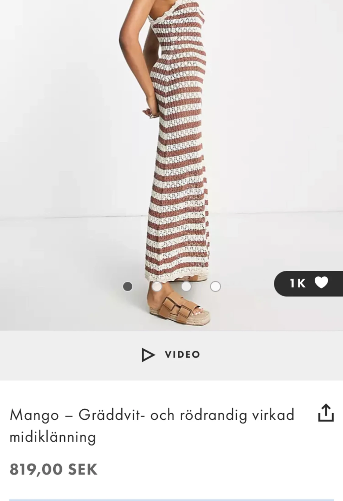 Virkad klänning  - 90