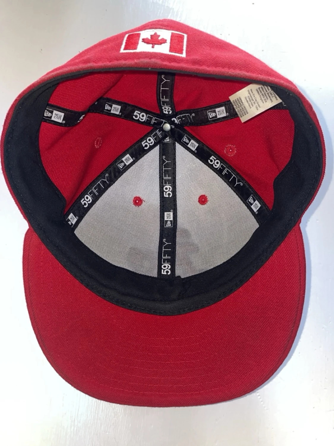 Röd och vit A's keps 59FIFTY - 2