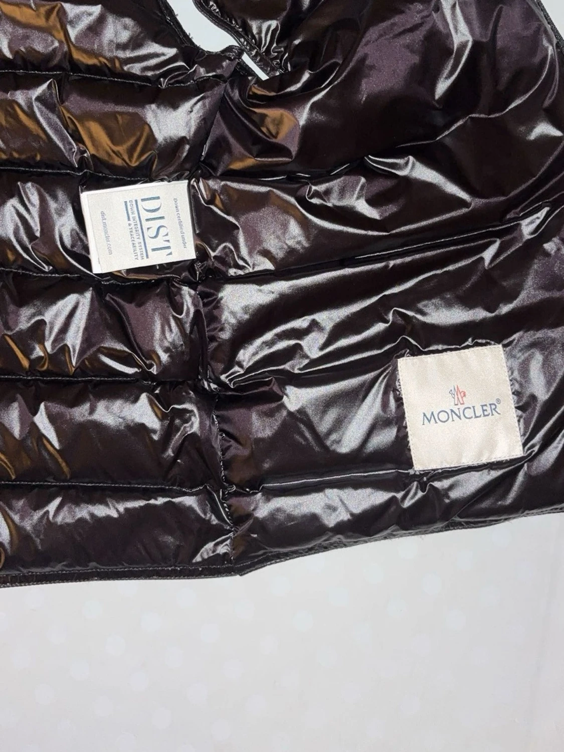 Svart glansig dunväst Moncler - 2