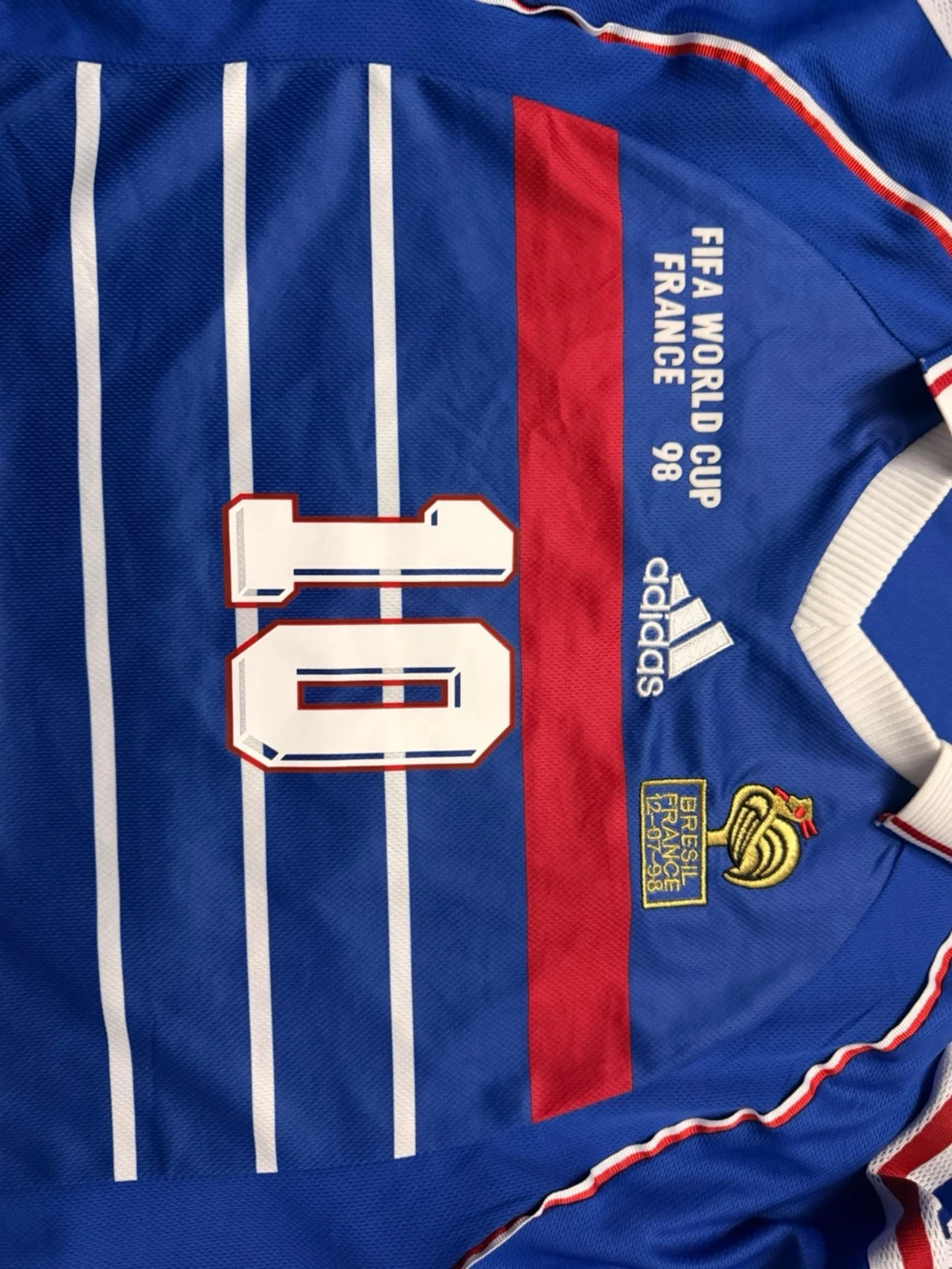 Frankrike VM 98 tröja Adidas blå - 1