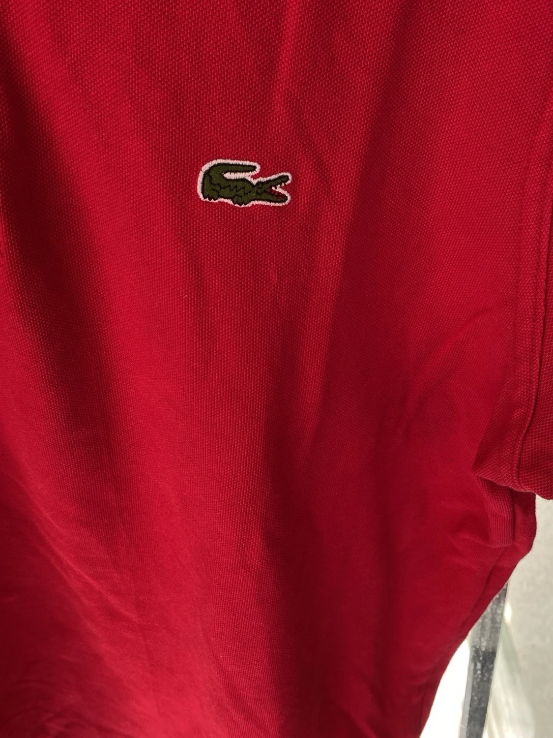 Röd pikétröja från Lacoste - 2