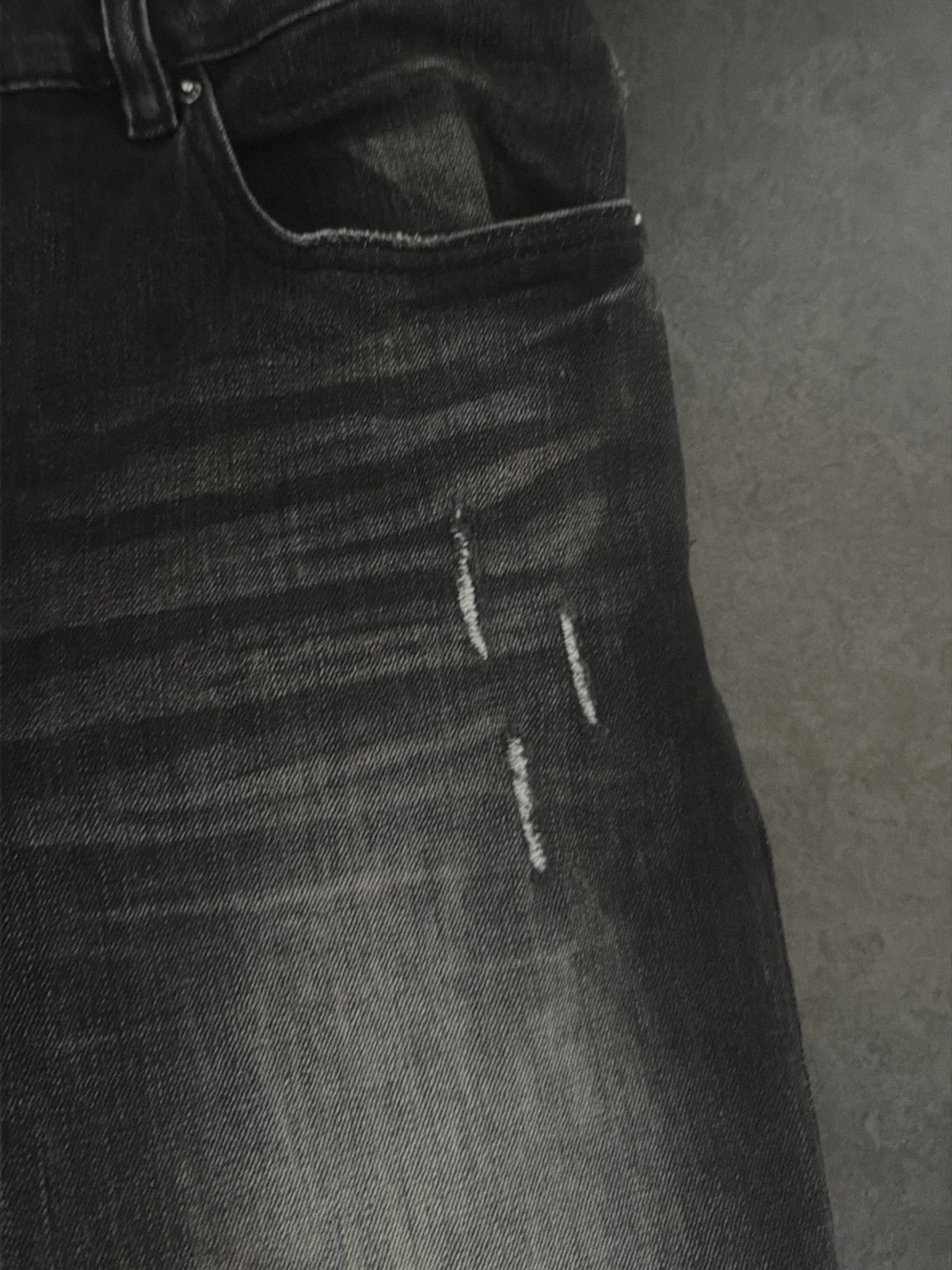 Svarta Amiri jeans med tryck - 3