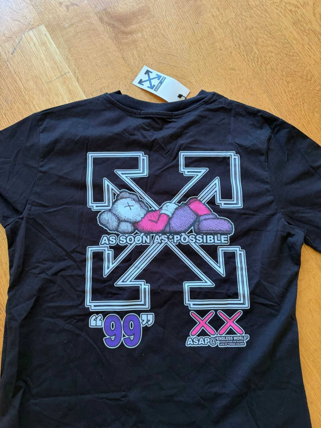 Svart Off-White t-shirt med tryck - 2
