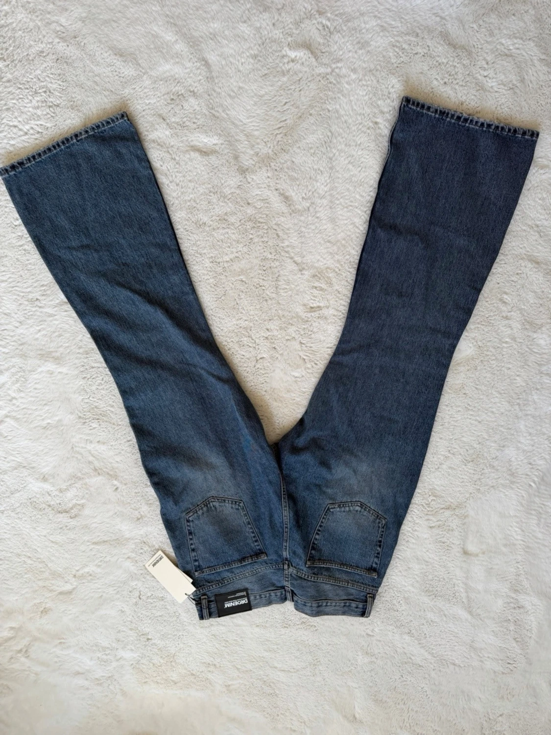 Blåa bootcut jeans - 1