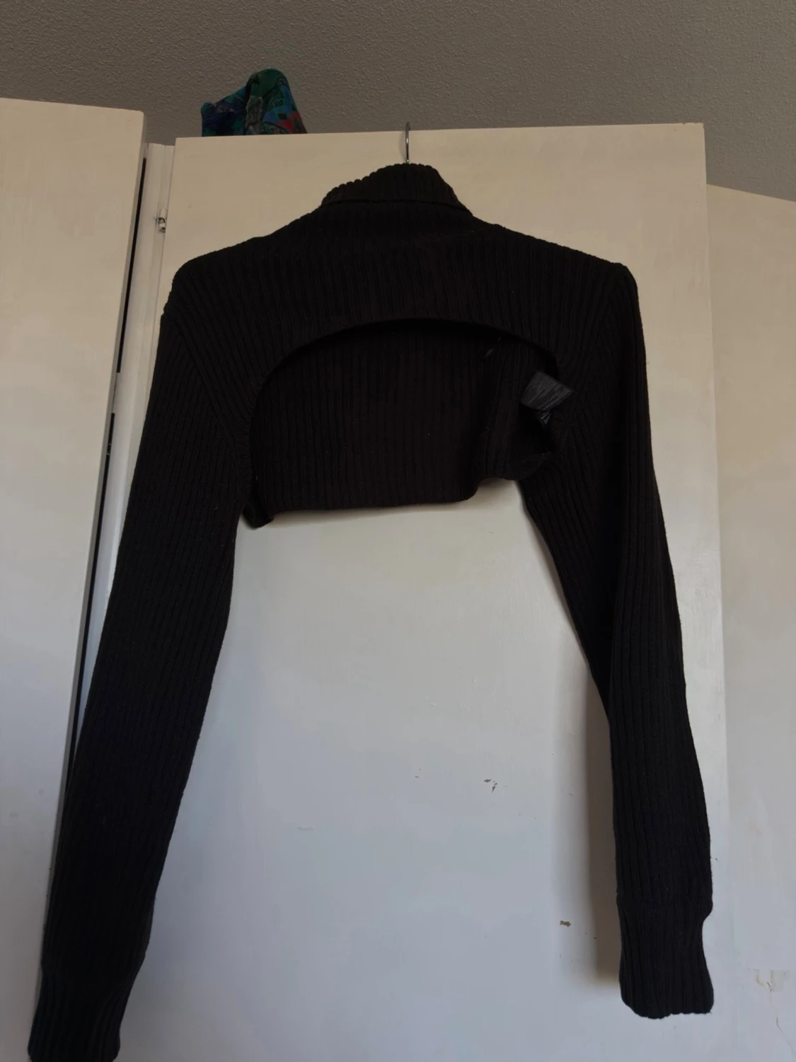 Svart stickad bolero - 1
