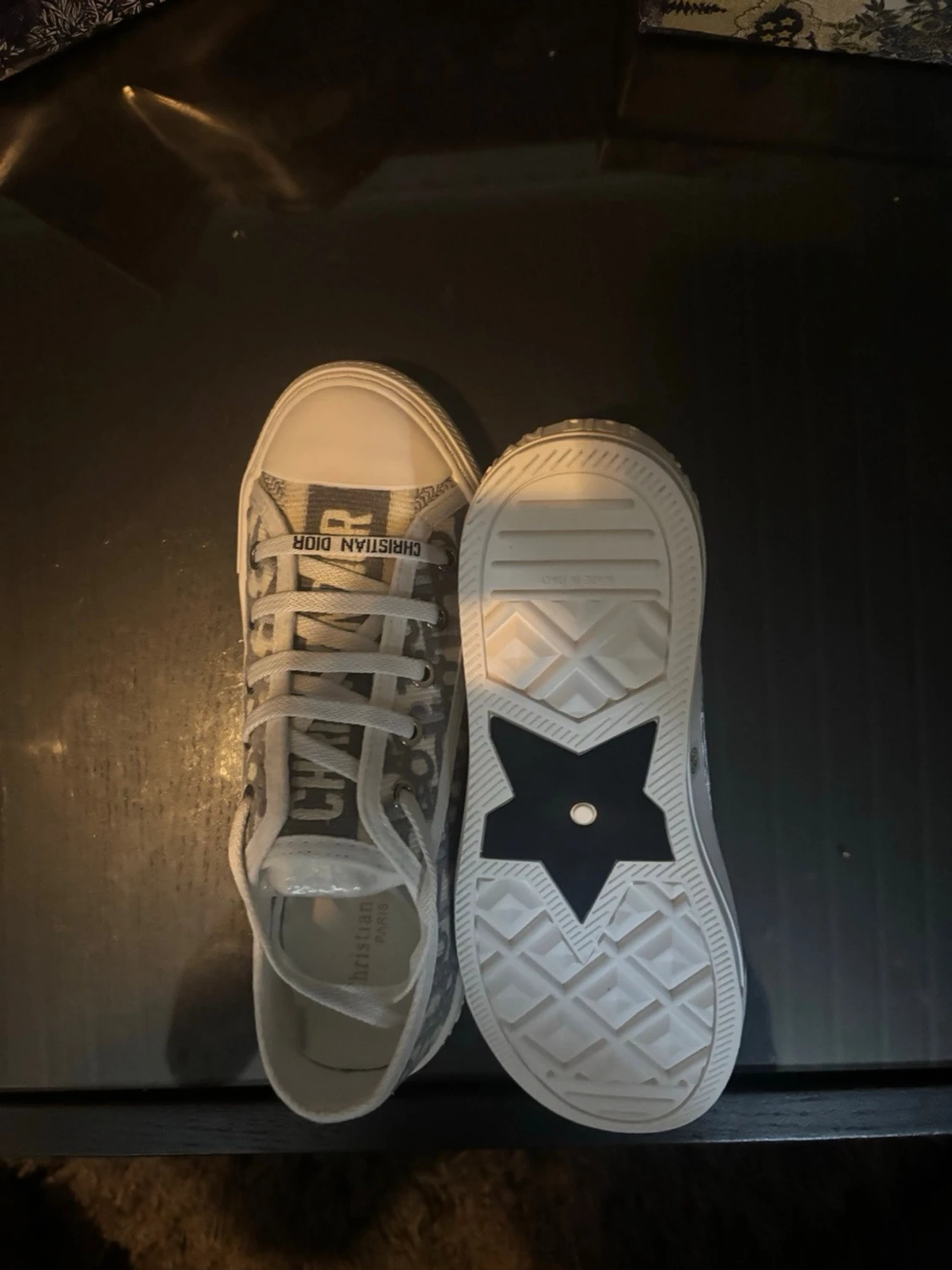 Dior B23 gråvita sneakers - 3