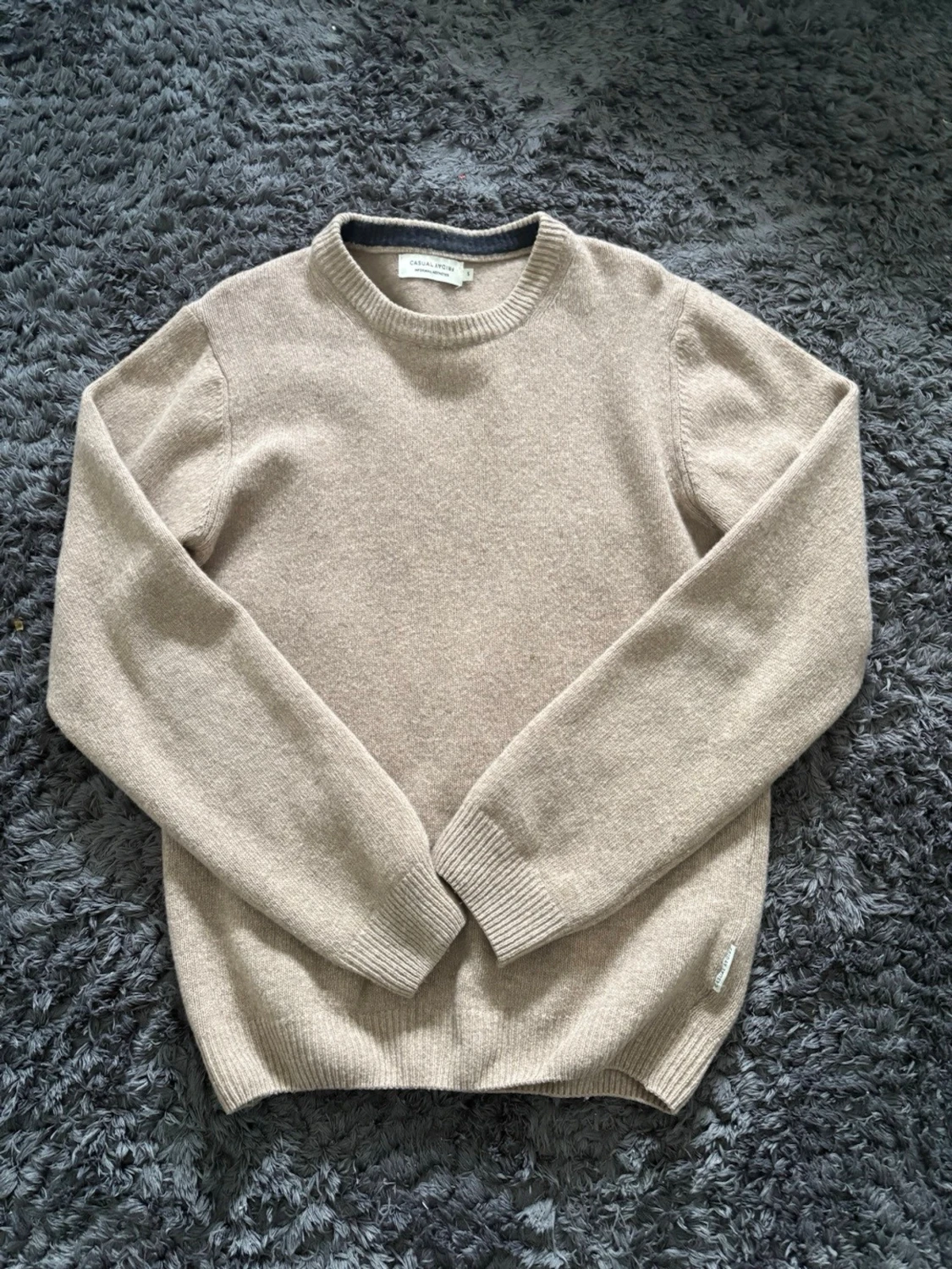 Causal friday Beige stickad tröja  - 1