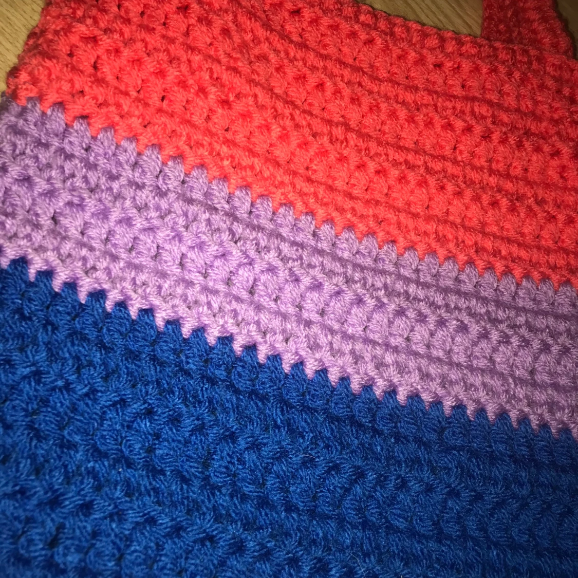 Bisexuell flagga virkad väska - 90