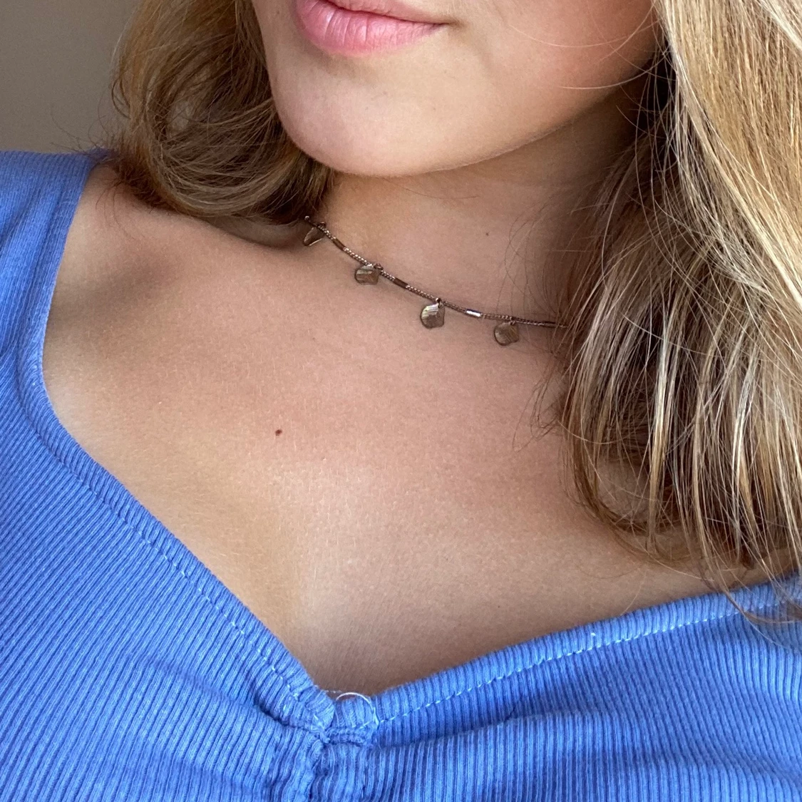 Blå topp med långa ärmar från zara - 91