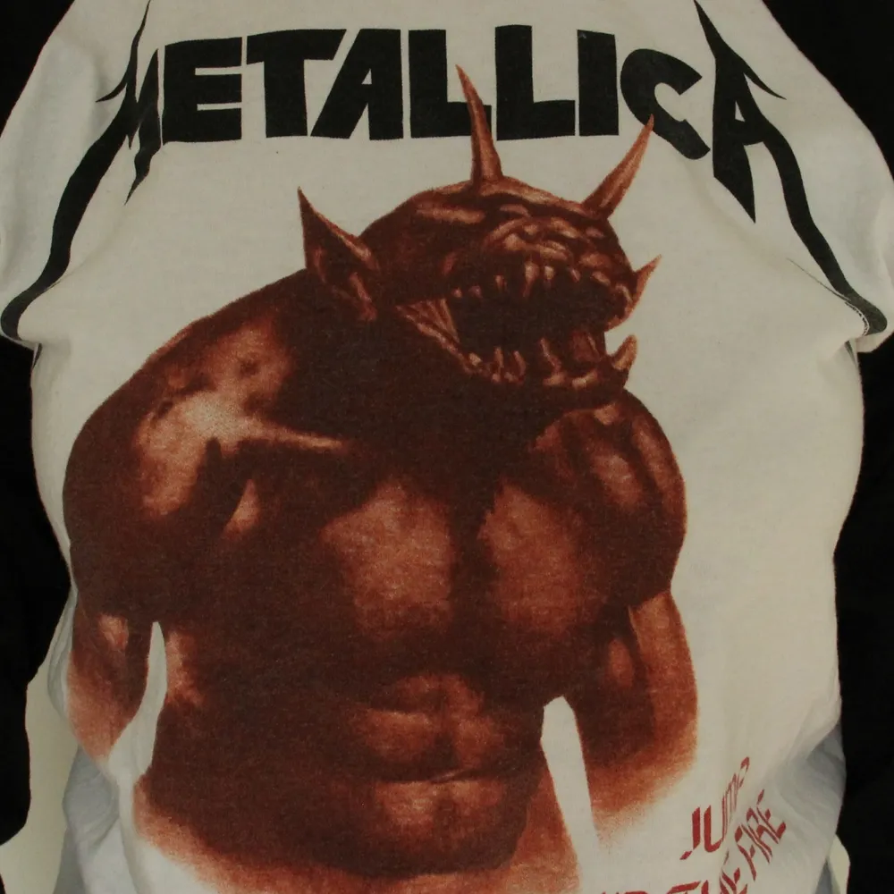 Tunn snygg Metallica tröja! Knappt använd och är i ett fint skick! Sista bilden är på tröjans rygg! Köparen står för frakten🥰. Tröjor & Koftor.