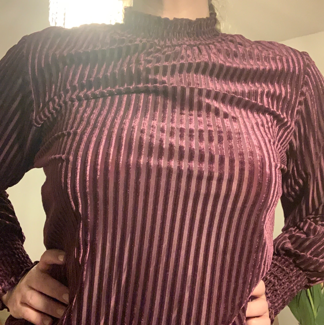 Topp i lila sammet - 90