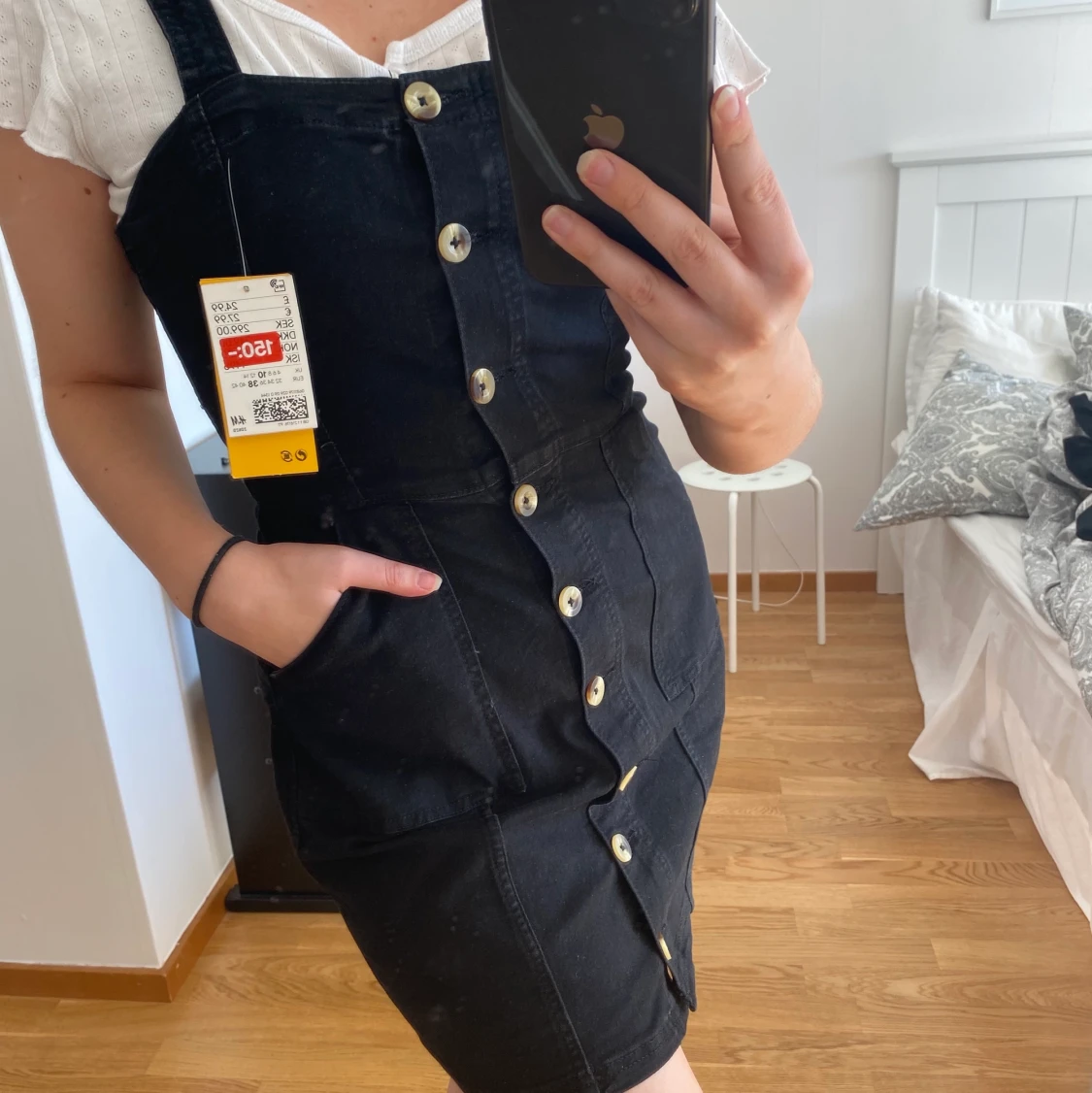 Jeansklänning svart