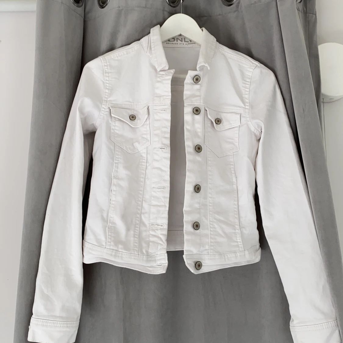 Vit Jeansjacka 