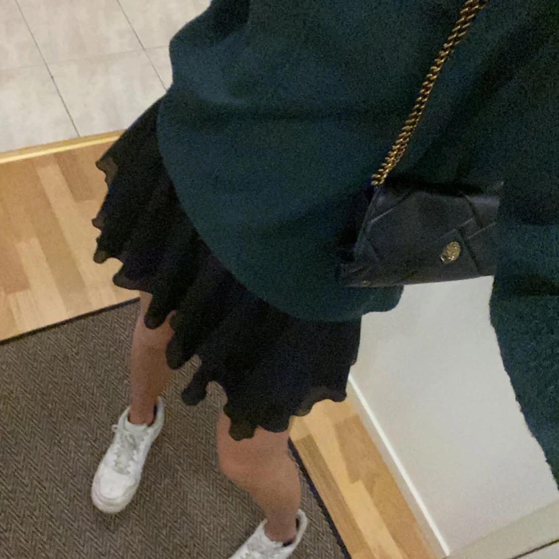 Grön stickad tröja