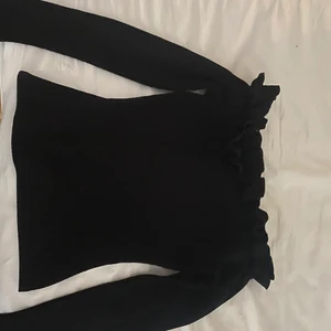 Offshoulder topp med volanger - Säljer en super fin volangtopp som är offshoulder. Har verkligen älskat den innan men nu har den blivit för liten. Hittar inte den på hemsidan längre men mitt pris är 60kr för den. Köparen står för frakt.