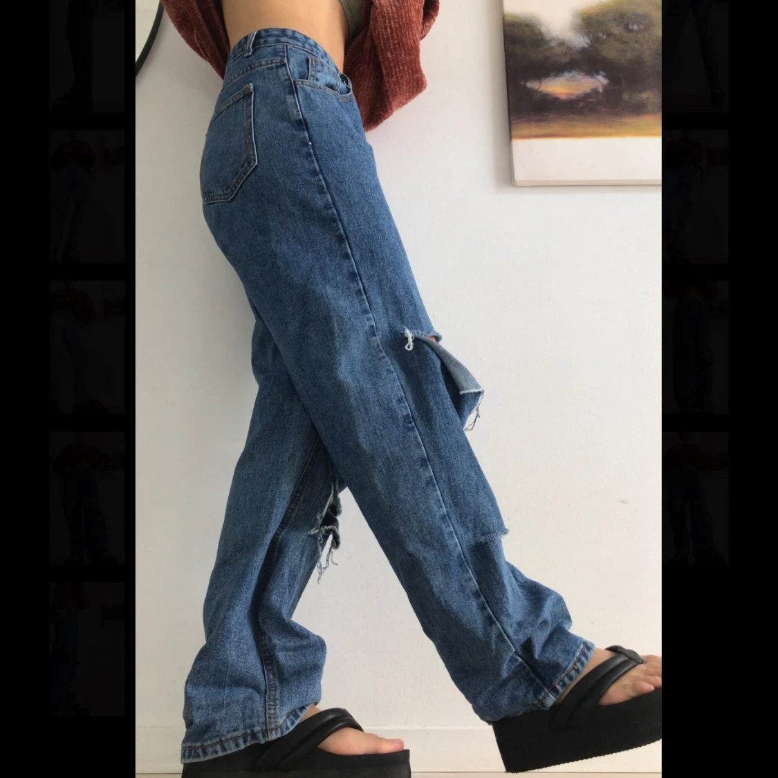 billiga mörka jeans - 90