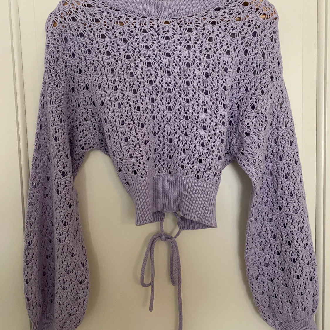 Virkad Långärmad Topp 