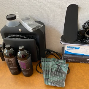 ALLT till spraytan! ☀️ - Nästan i helt nyskick. Ena vätskan är va 50% kvar, andra ca 30%. Nypris för allting ca 7000kr! Billigare vid snabb affär.‼️