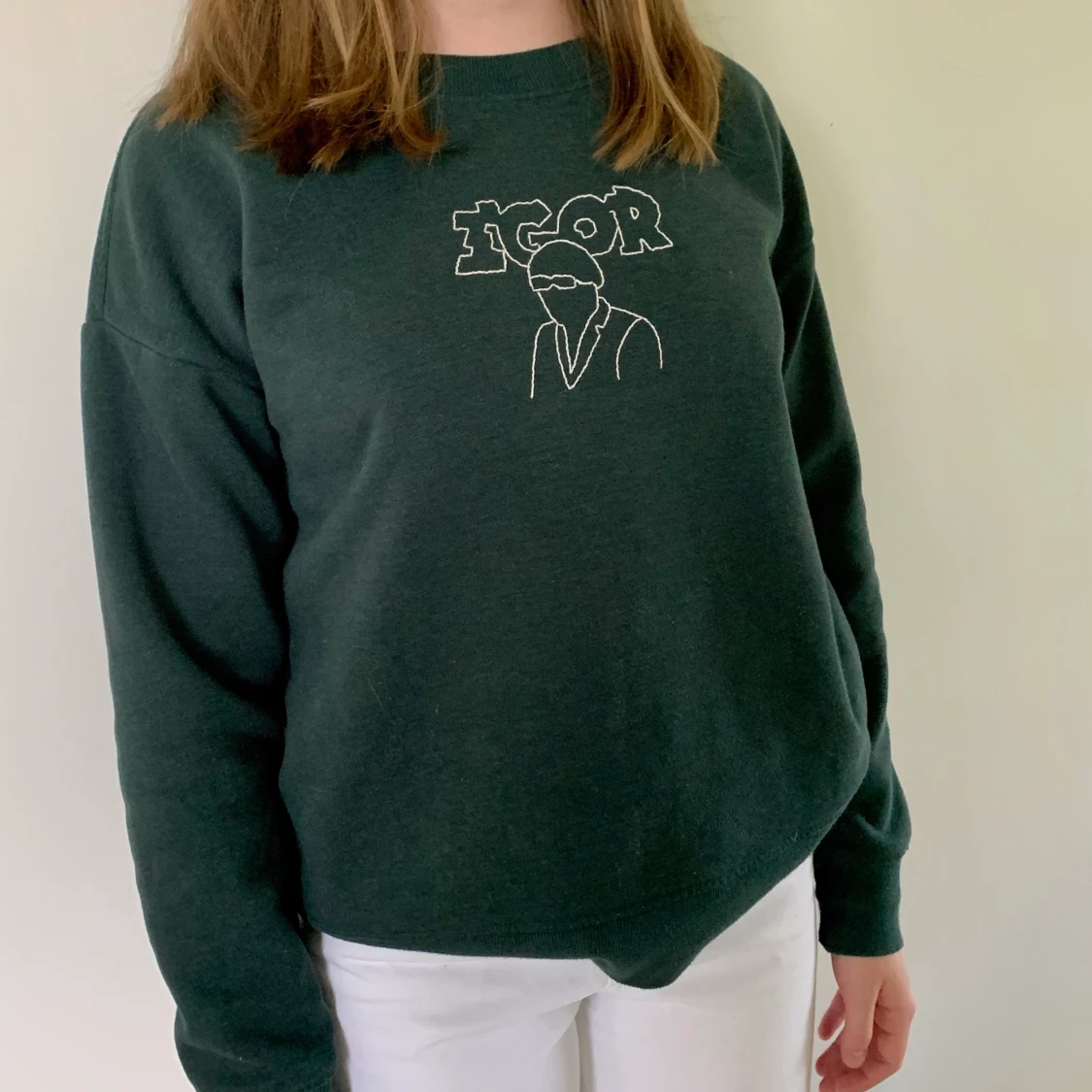 Broderad tröja - 90