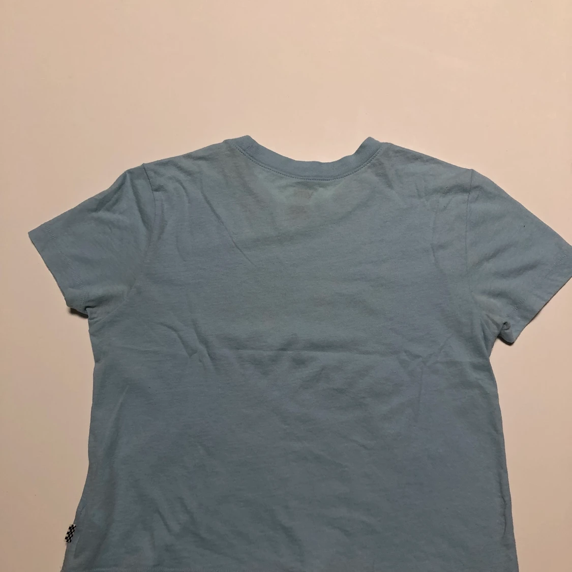 Blå vans -shirt men gult tryck - 90