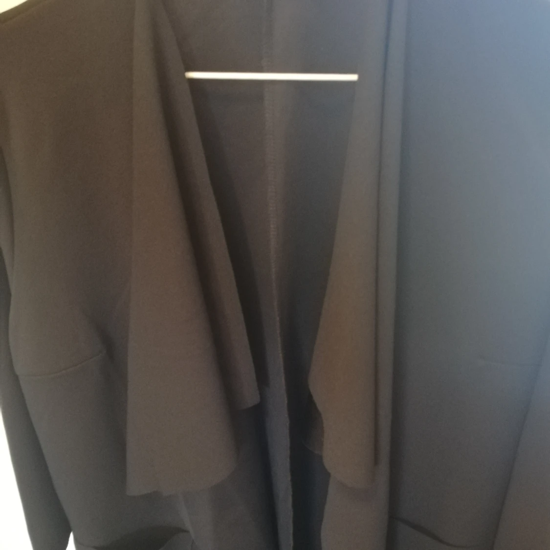 Svart tunn öppen jacka - 90