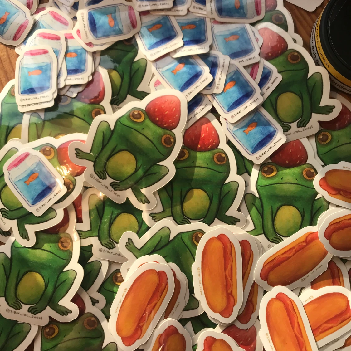 Jordgubbsgroda klistermärke - 91