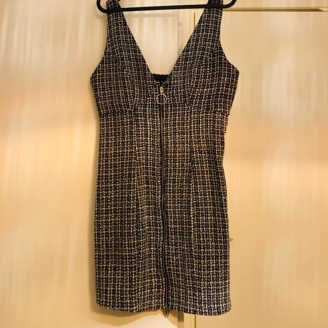 Dragkedja klänning stl Small