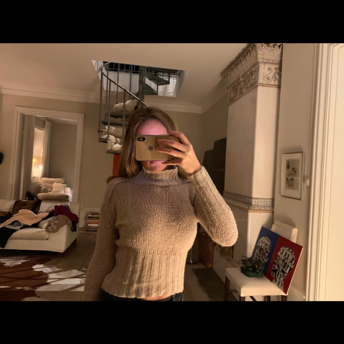 Project AJ117 glitter, turtle neck sweater - 90