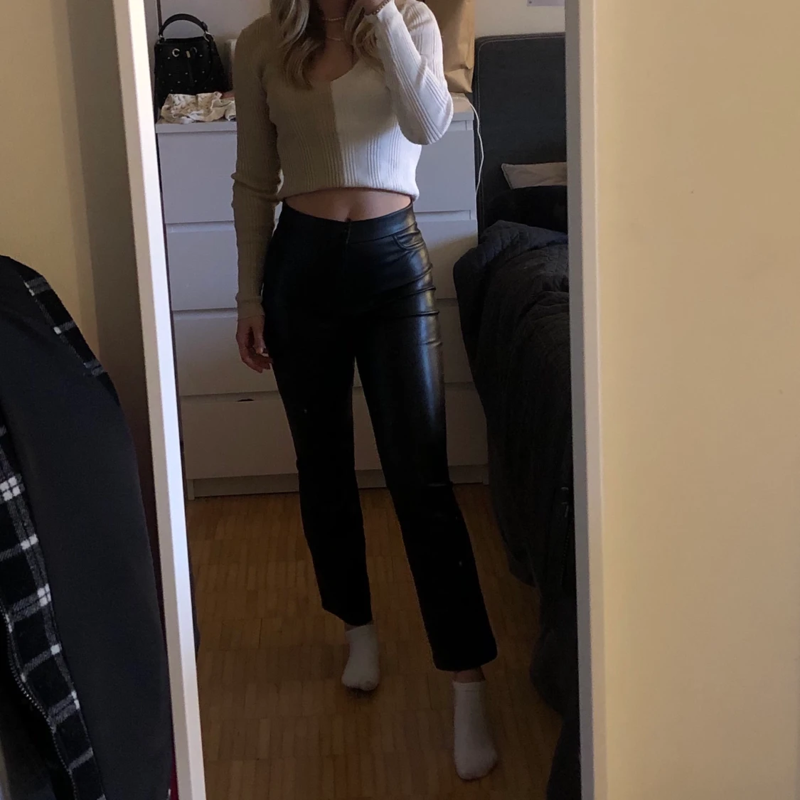 Skinnbyxor croppade - 91