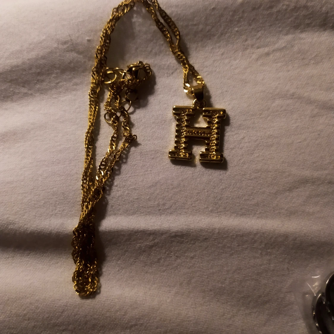 Halsband guldfärgat - 90