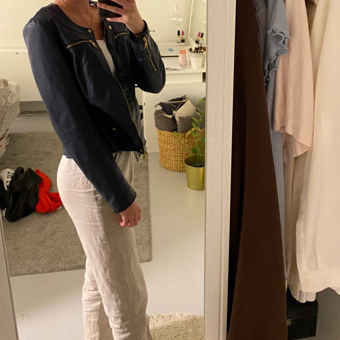 Läderjacka från Espirit