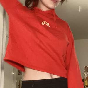 the red short sweatshirt in perfect condition will be washed and ironed before sale