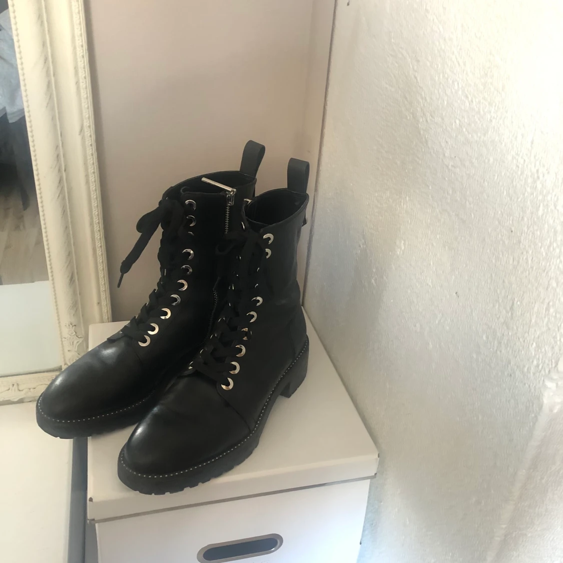Combat boots från Zara storlek 38! - 90
