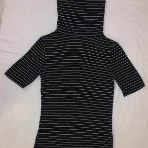 Striped Black Turtleneck Top - Striped Black Turtleneck Top
