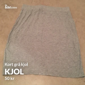 Kjol - Grå kort kjol 