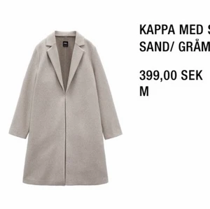 Kappa Zara strl M - Helt oanvänd kappa från Zara i en kall beige färg, storlek M nypris 399