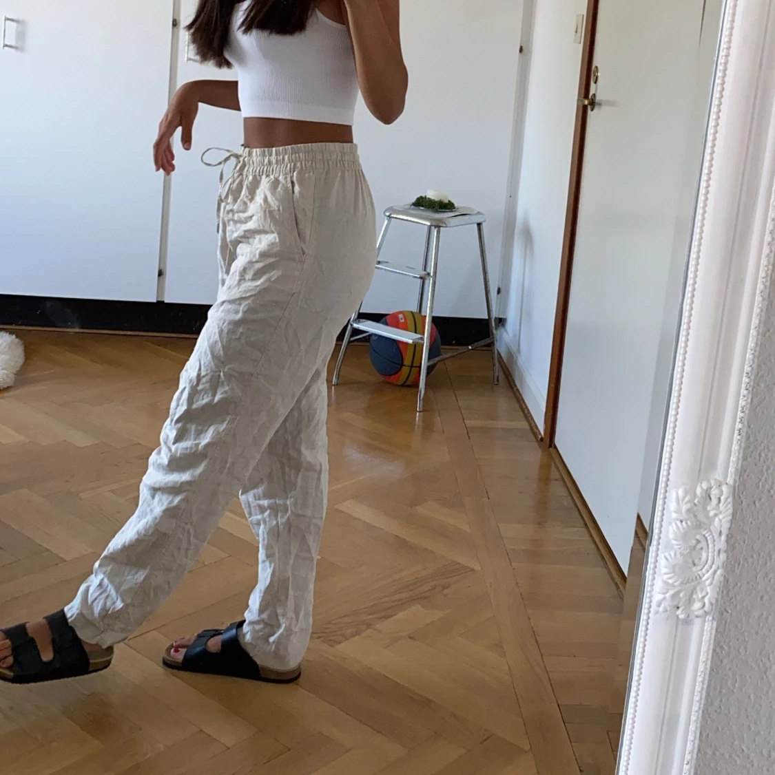 Linnebyxor från hm  - 90